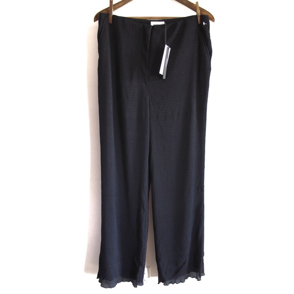 Who What Wear NWT Madden High-Waisted Plissé Pants Large - Picture 2 of 7